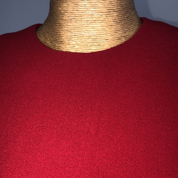 CELINE Pure Wool Red Dress Size 4 - Picture 4 of 14